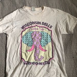 Fruit of the loom graphic t shirt Small WisconsinD